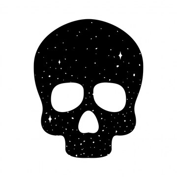 Símbolo de dibujos animados de icono de calavera | Vector Premium