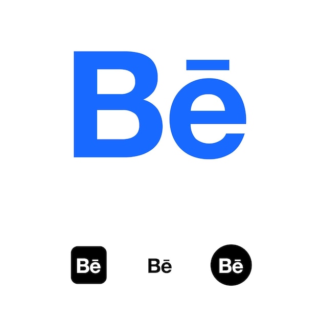 Símbolo dinámico de las redes sociales de Behance