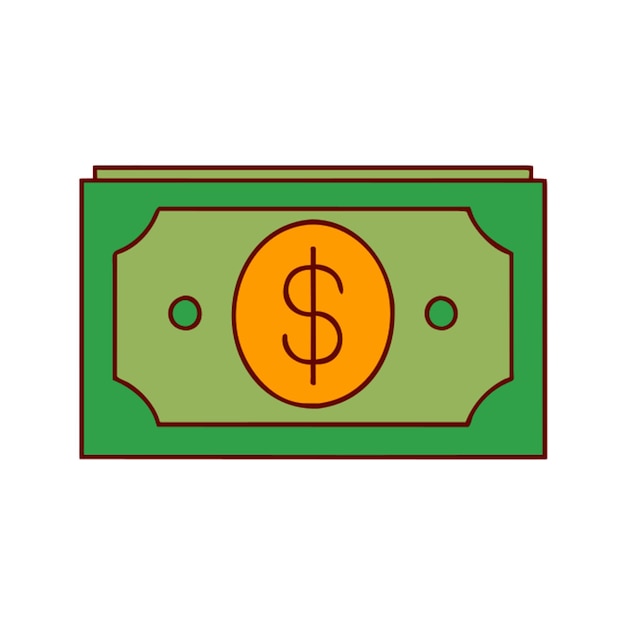 Símbolo de dinero icono de dólar