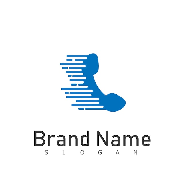 Símbolo de diseño de logotipo de tecnología móvil de teléfono