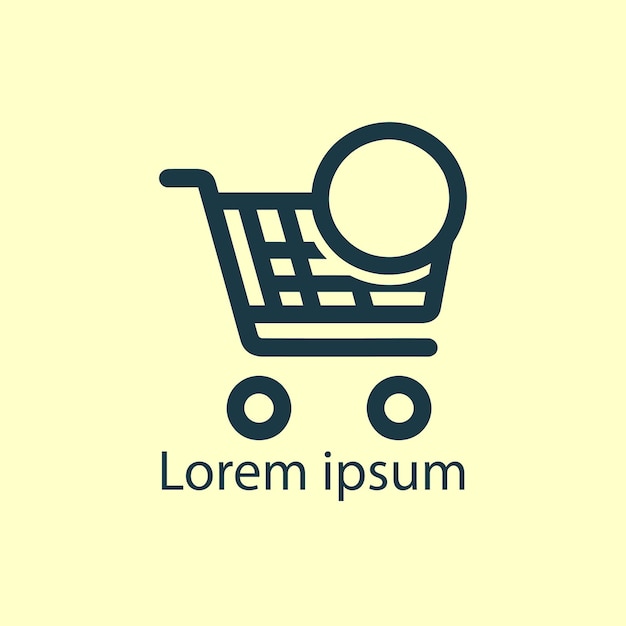 Símbolo de diseño de logotipo de tienda comercial
