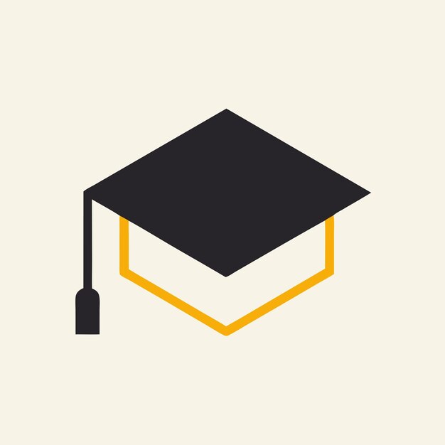 Símbolo de educación de icono de mortero diseño plano ilustración vectorial fondo blanco aislado 33