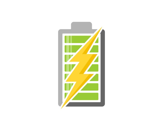 Símbolo eléctrico dentro de la batería