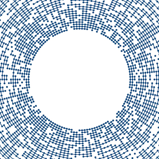 Símbolo de elementos de diseño Icono editable Patrón de racha de puntos de semitono sobre fondo blanco Marco de ilustración vectorial eps 10 con puntos aleatorios de color Icono de borde redondo usando textura de puntos de línea de semitono