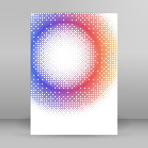 Símbolo de elementos de diseño Patrón de círculo de punto de marco de semitono de color editable sobre fondo blanco Marco de ilustración vectorial eps 10 con puntos negros aleatorios Icono de borde redondo usando texto de puntos de círculo de semitono