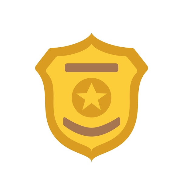 símbolo del emblema de la policía