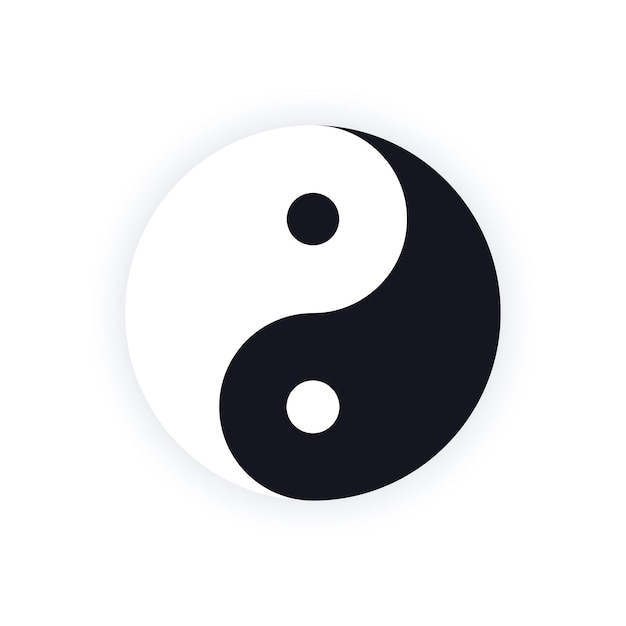 Símbolo de equilibrio y armonía Ilustración del vector YinYang