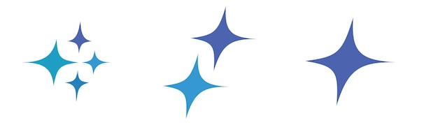 Símbolo de estallido de estrellas brillo icono de estrella conjunto ilustración vectorial