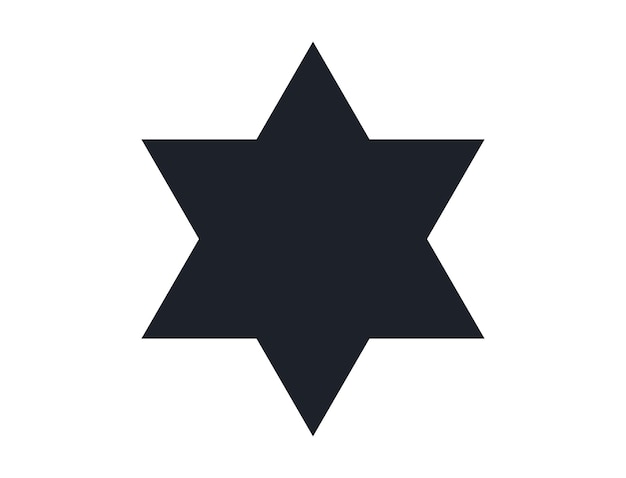 Símbolo de estrella y estilo simple icono de estrella aislado en fondo blanco estilo de diseño plano de vector mínimo