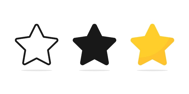 Símbolo de estrella vector o icono de estrella ilustración y calificaciones y críticas icono Ilustración vectorial