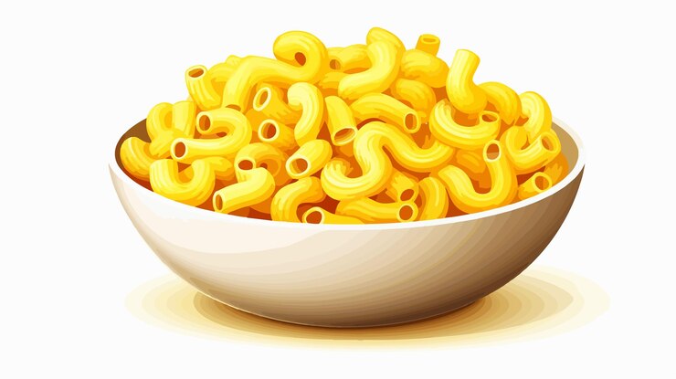 Vector símbolo de los fideos vectoriales de macarrones