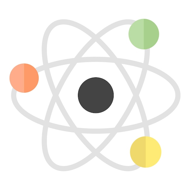 símbolo de física línea vectorial icono de escuela y educación icono