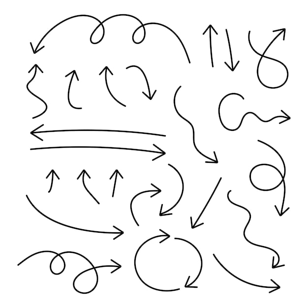 Símbolo de flecha Síntomas de puntero y reciclaje Ilustración vectorial EPS 10