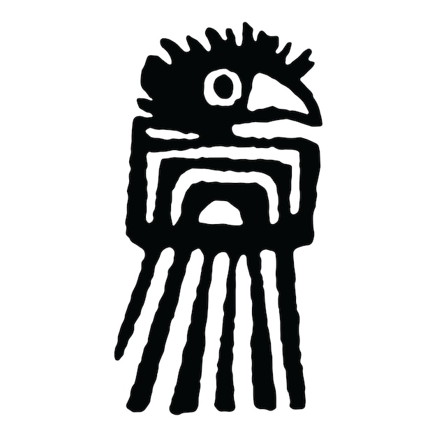 Vector símbolo del folclore africano ilustración vectorial diseño tribal en formato eps de alta calidad