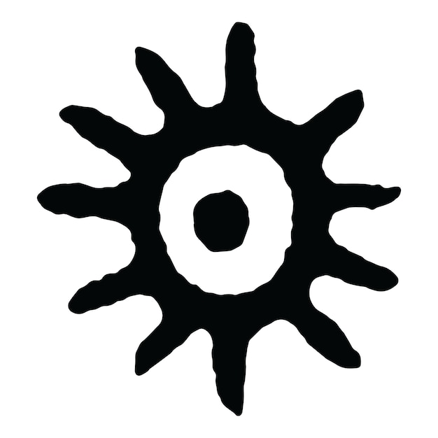 Símbolo del folclore africano Ilustración vectorial Diseño tribal en formato EPS de alta calidad