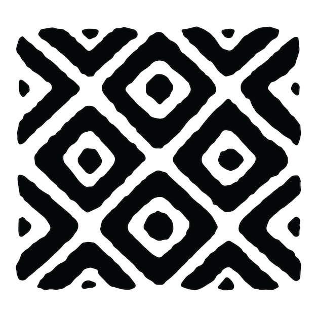 Símbolo del folclore africano Ilustración vectorial Diseño tribal en formato EPS de alta calidad