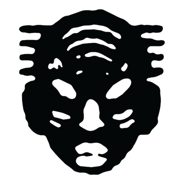 Símbolo del folclore africano Ilustración vectorial Diseño tribal en formato EPS de alta calidad