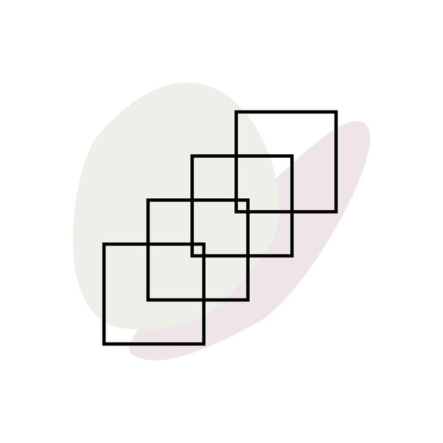 Símbolo de forma gráfica étnica silueta talismán forma doodle icono abstracto