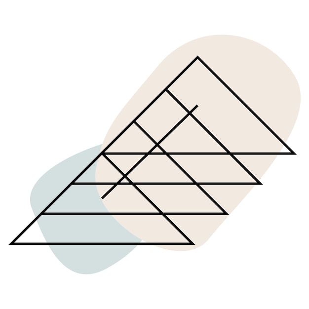 Símbolo de forma gráfica étnica silueta talismán forma doodle icono abstracto