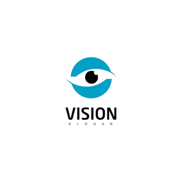 Símbolo de fotografía de logotipo de visión