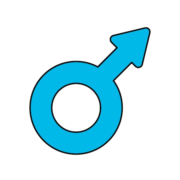 Símbolo de género masculino Mes del orgullo de la comunidad LGBTQ