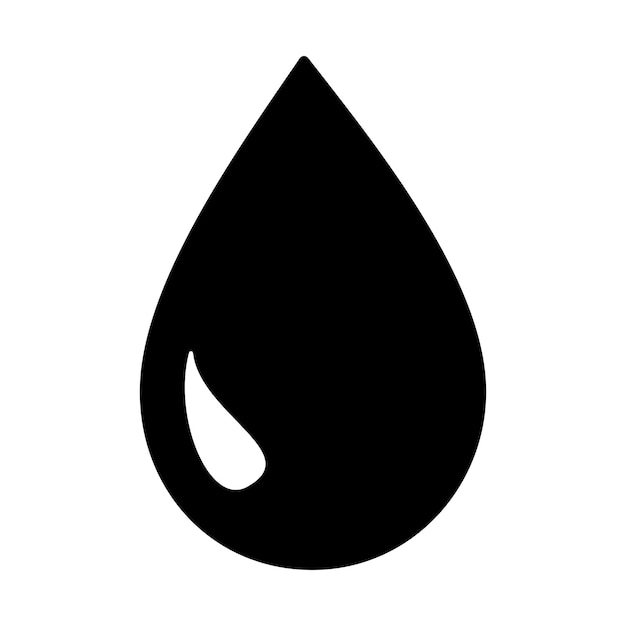 Símbolo de gota de aceite Ilustración vectorial