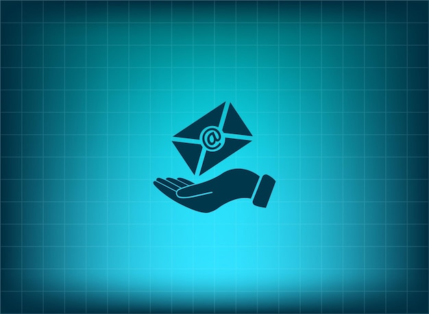 Símbolo de gráfico comercial Ilustración vectorial sobre fondo azul Eps 10