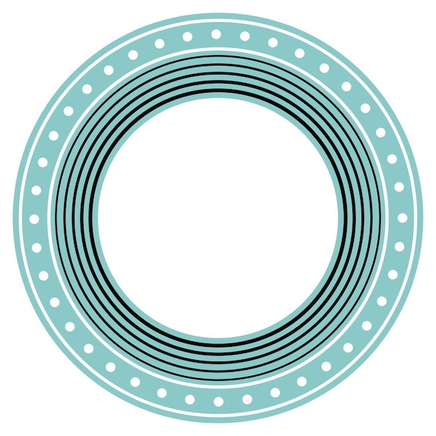 Símbolo gráfico del logotipo del círculo redondo Patrón de forma minimalista abstracto redondo para el logotipo de la decoración del papel pintado de la impresión de la camiseta