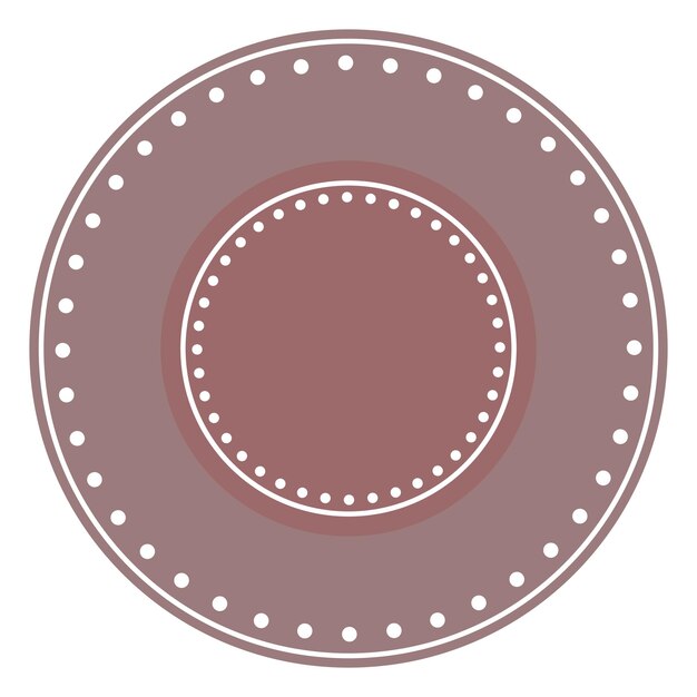 Símbolo gráfico del logotipo del círculo redondo Patrón de forma minimalista abstracto redondo para el logotipo de la decoración del papel pintado de la impresión de la camiseta
