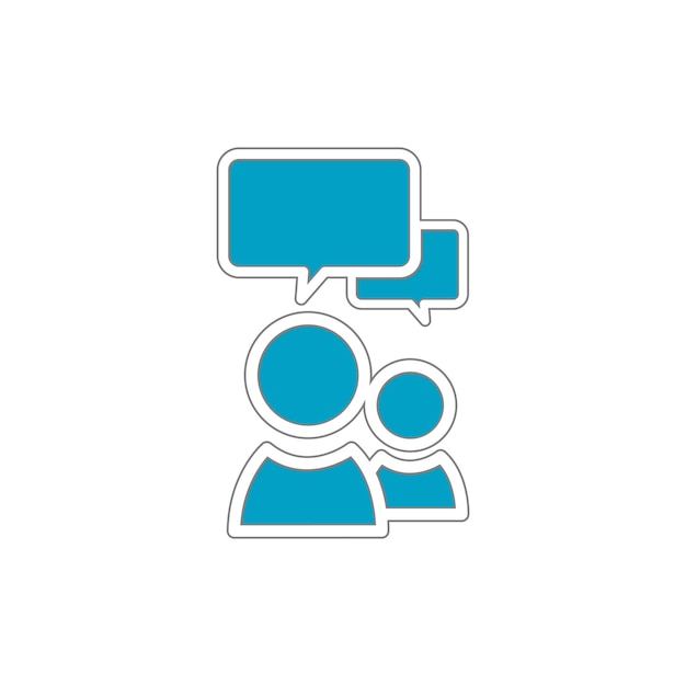 Símbolo del grupo de vectores de negocios de comunicación