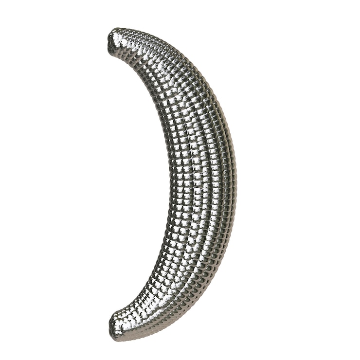 Vector símbolo hecho de esferas de plata