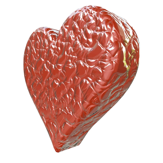 Símbolo hecho en forma de corazón.