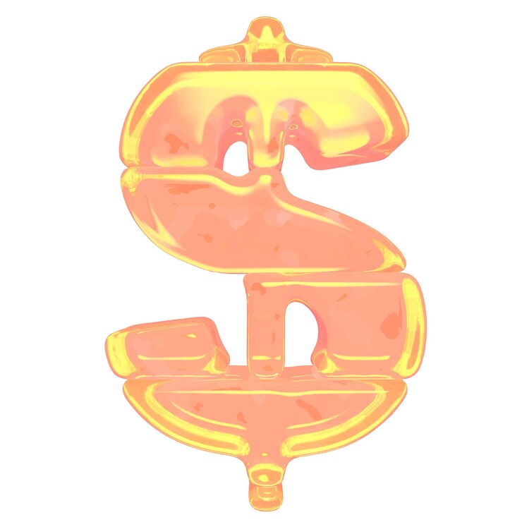 Vector símbolo hecho de hielo de color naranja