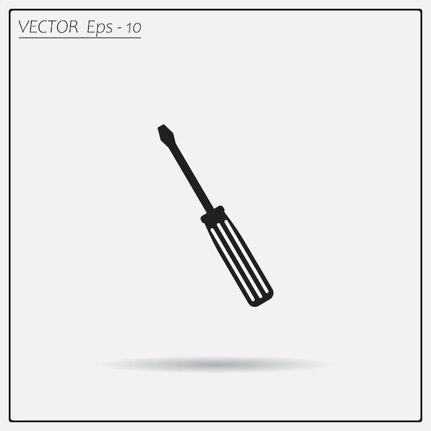 Símbolo de herramientas de configuración Ilustración vectorial en un fondo claro Eps 10