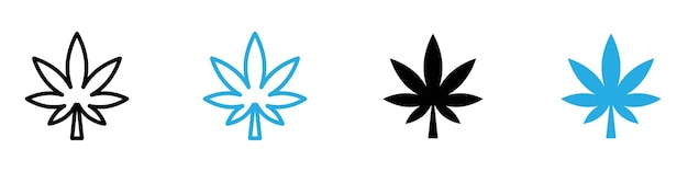 Símbolo de la hoja de cannabis para remedios naturales y soluciones holísticas de salud