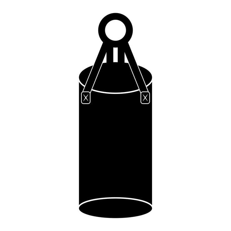 Vector símbolo del icono de la bolsa de boxeo