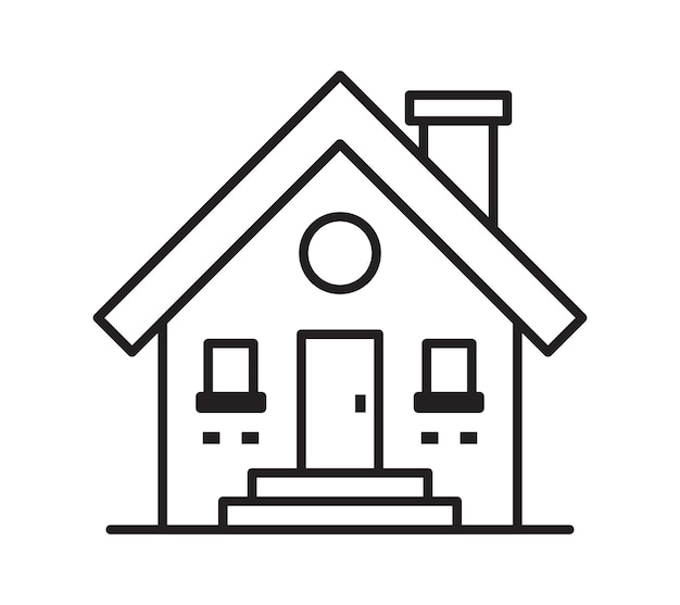 Símbolo del icono de la casa del vector
