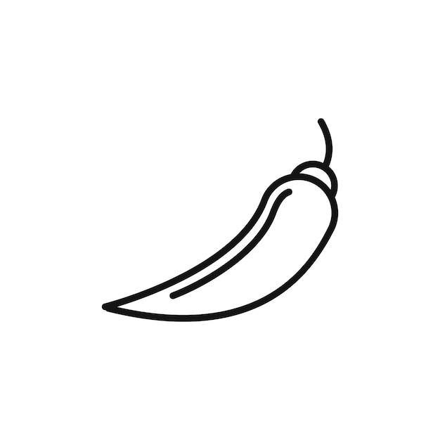 Símbolo del icono del chile en fondo blanco