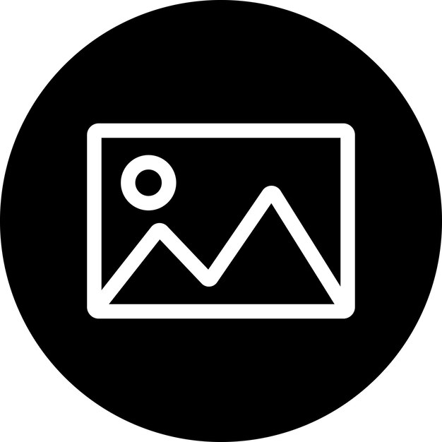 Símbolo del icono de la galería Ícono del álbum de fotos Diseño de ilustración vectorial_5