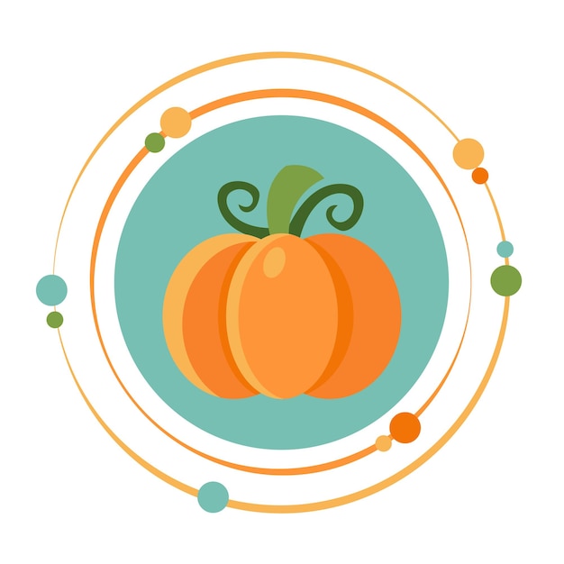 Símbolo de icono gráfico de ilustración de vector de calabaza