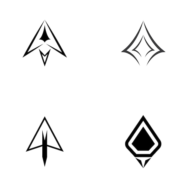 Símbolo del icono de la ilustración del vector de lanza