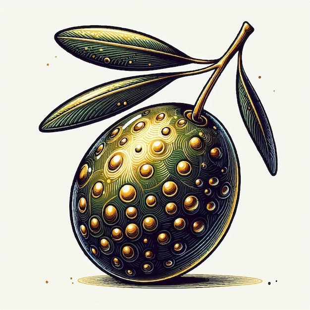 símbolo del icono de la ilustración vectorial de las aceitunas