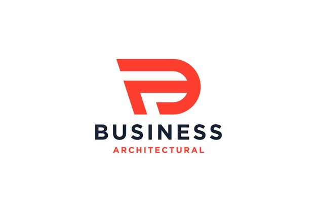 Símbolo de icono de monograma de fuentes creativas de letra D de logotipo limpio y mínimo basado en inicial