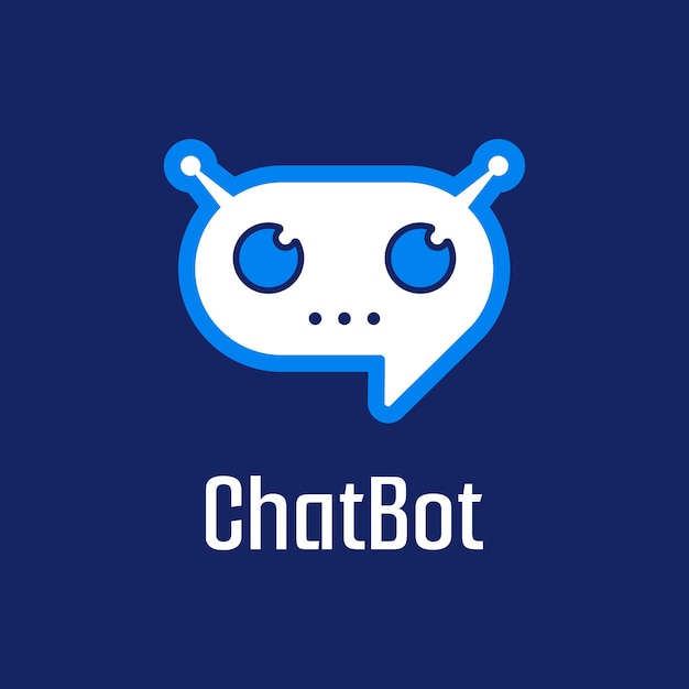 Vector símbolo de icono de robot chat bot para el concepto de servicio de soporte ilustración vectorial