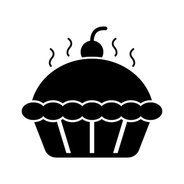 Símbolo del icono de la tarta