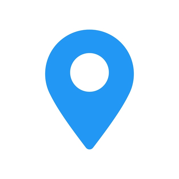 Símbolo del icono de la ubicación o del pin del mapa
