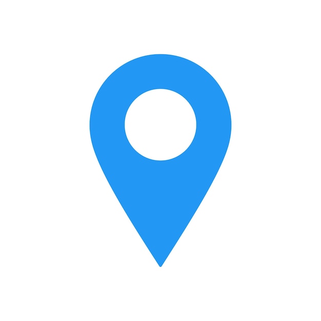 Símbolo del icono de la ubicación o del pin del mapa