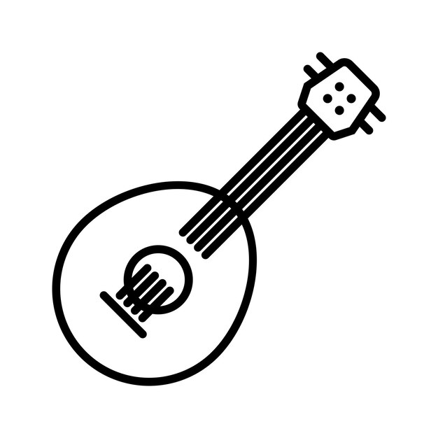 Símbolo del icono del ukelele