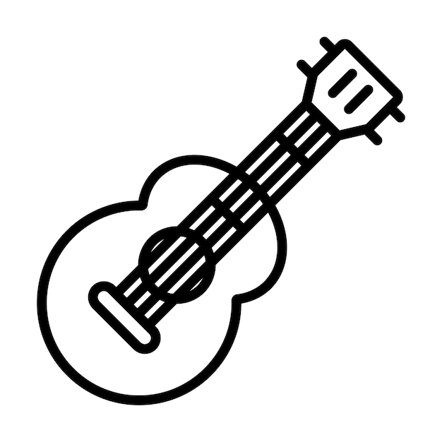 Símbolo del icono del ukelele
