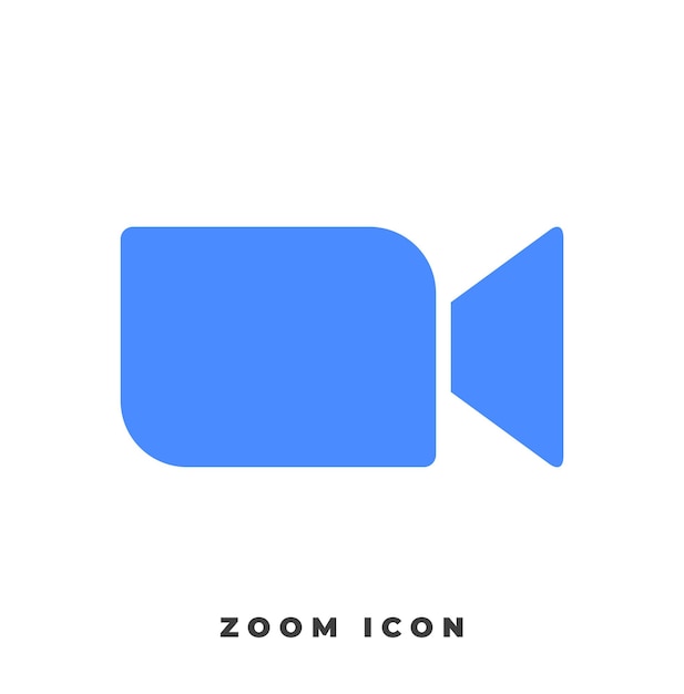 Símbolo del icono de zoom logotipo de las redes sociales